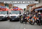 ATROPELAMENTO DEIXA DUAS PESSOAS FERIDAS NO CAETETUBA, EM ATIBAIA