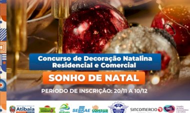 Prefeitura de Atibaia Abre Inscrições para o Concurso de Decoração Natalina 