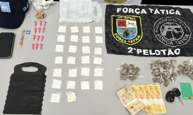 Polícia Militar Apreende Drogas e Dois Indivíduos por Tráfico em Bom Jesus dos Perdões