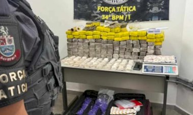 FORÇA TÁTICA APREENDE MAIS DE 80 KG DE DROGAS EM PIRACAIA