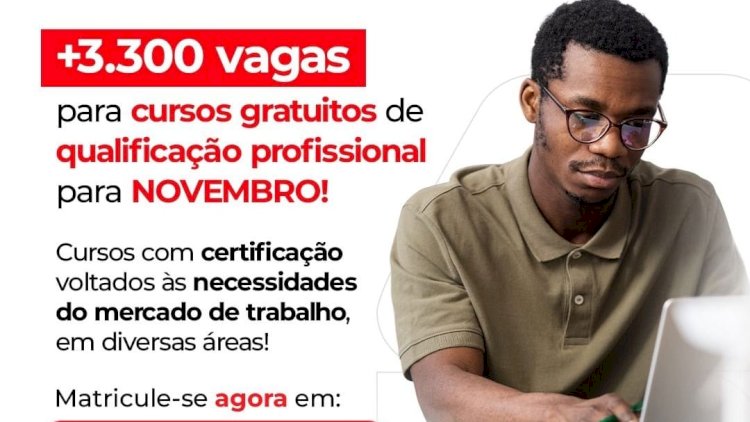 Programa 'Novo Emprego' Oferece Cursos Gratuitos de Qualificação Profissional