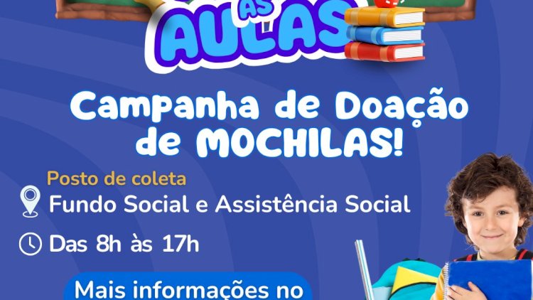 Solidariedade em Ação: Campanha de Doação de Mochilas Escolares em Piracaia