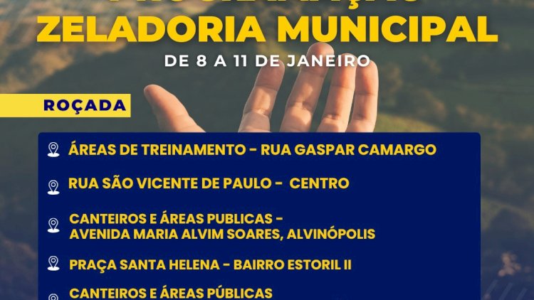 Zeladoria Municipal de Atibaia Divulga Programação de Limpeza e Manutenção