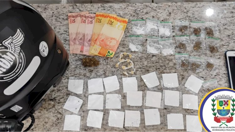 GCM Apreende Jovem por Tráfico de Drogas em Bragança Paulista