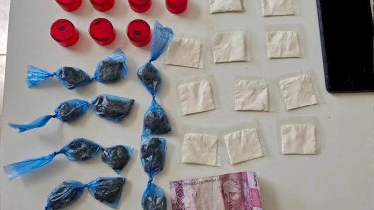 POLÍCIA MILITAR PRENDE INDIVÍDUO POR TRÁFICO DE DROGAS EM BOM JESUS DOS PERDÕES