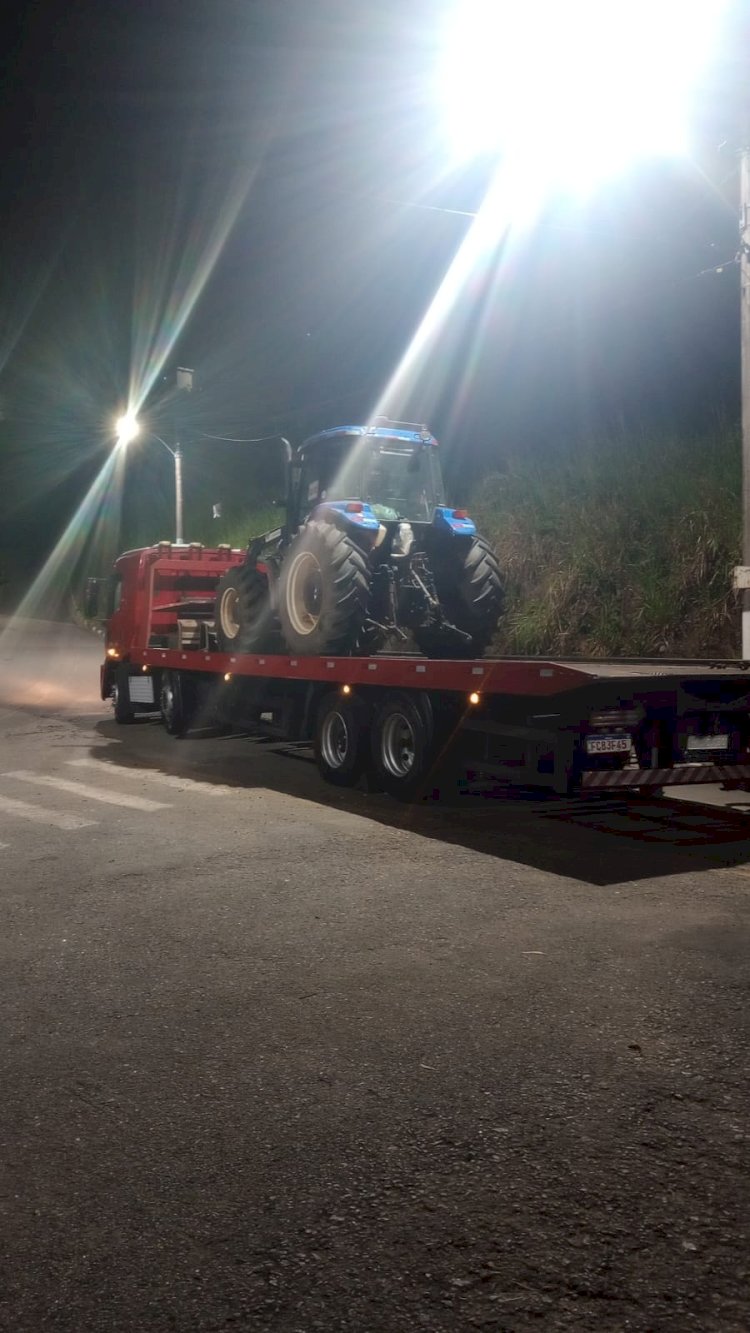 Trator Roubado é Localizado por Policiais Militares em Nazaré Paulista