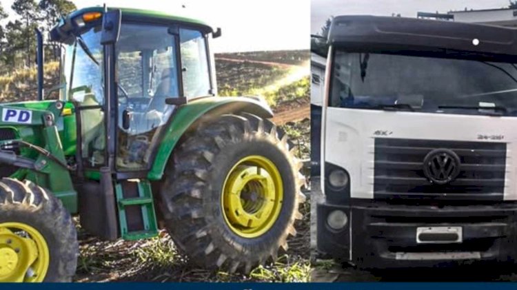 POLÍCIA MILITAR RECUPERA TRATOR FURTADO EM BRAGANÇA PAULISTA