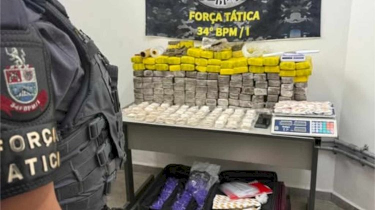 FORÇA TÁTICA APREENDE MAIS DE 80 KG DE DROGAS EM PIRACAIA